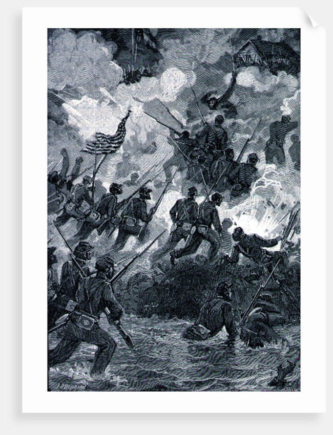 The Night Assault on Battery Wagner, July 18th 1863 by Julian Oliver Davidson