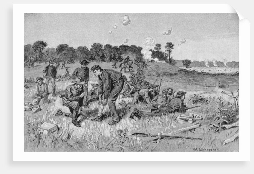 Confederate line waiting orders in the wilderness by William Ludlow Sheppard