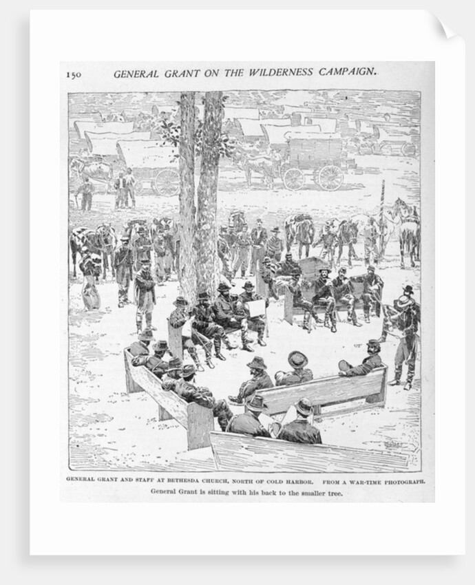 General Grant and staff at Bethesda Church, north of Cold Harbour by Alexander Gardner