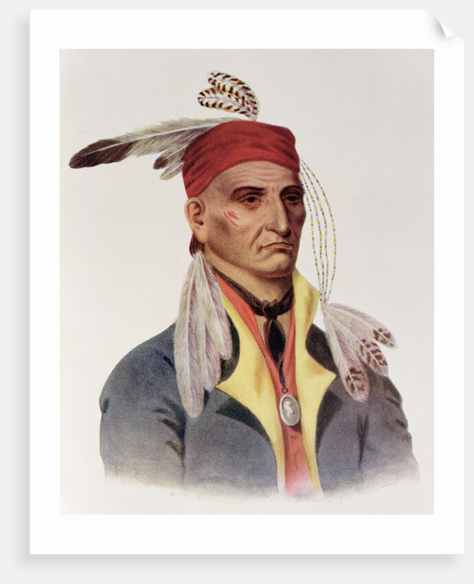 Shin-ga-ba W'Ossin or 'Image Stone', a Chippeway Chief, 1826 by James Otto Lewis