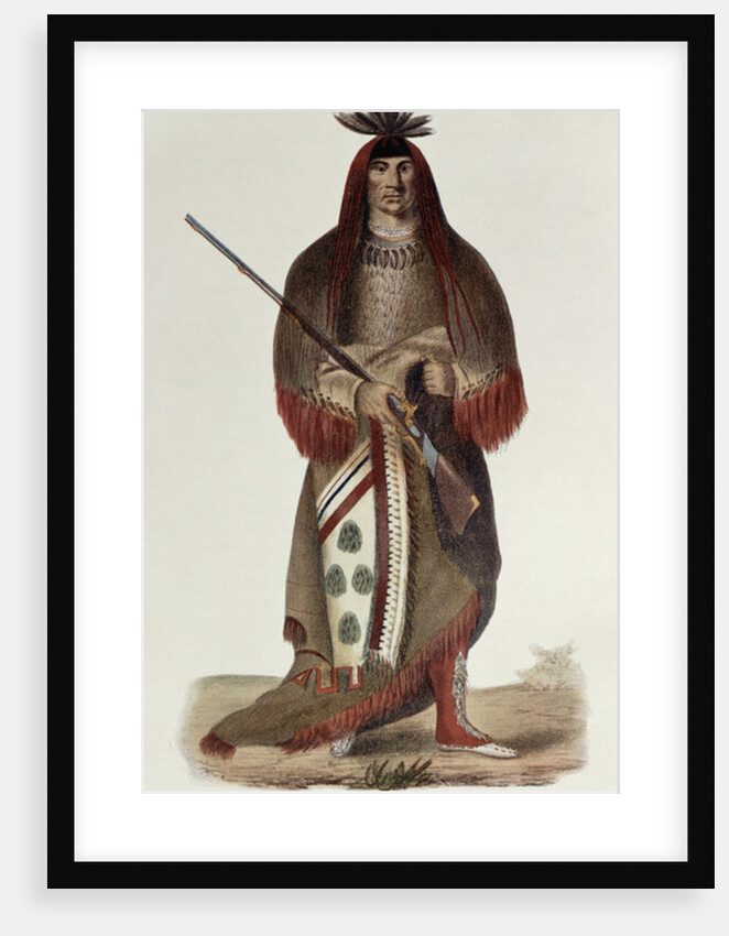Wa-Na-Ta or 'The Charger', Grand Chief of the Sioux or Dakota Indians, painted 1926 by Charles Bird King