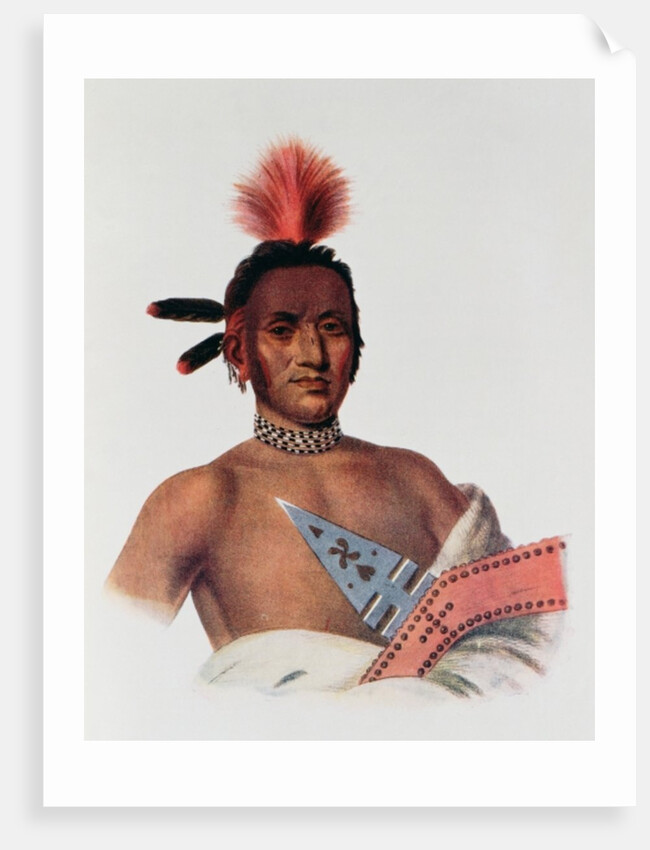 Moa-Na-Hon-Ga or 'Great Walker', an Iowa Chief, 1824 by Charles Bird King