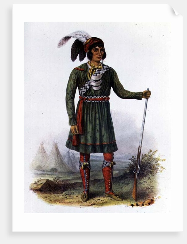 Osceola or 'Rising Sun', a Seminole Leader, 1838 by George Catlin