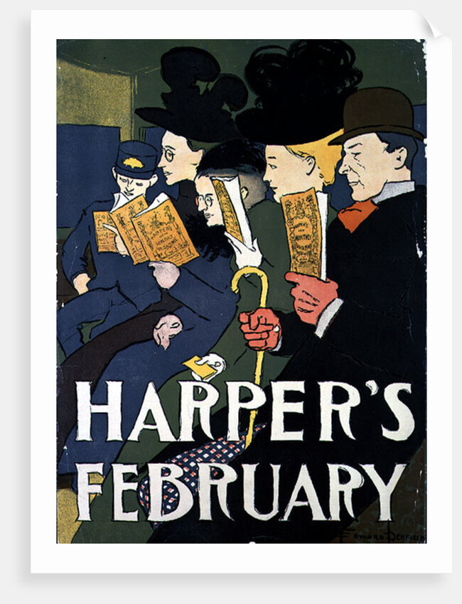 Harper's February, 1897 by Edward Penfield