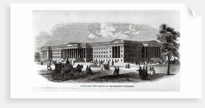 South and West Fronts of the Treasury Extension by American School