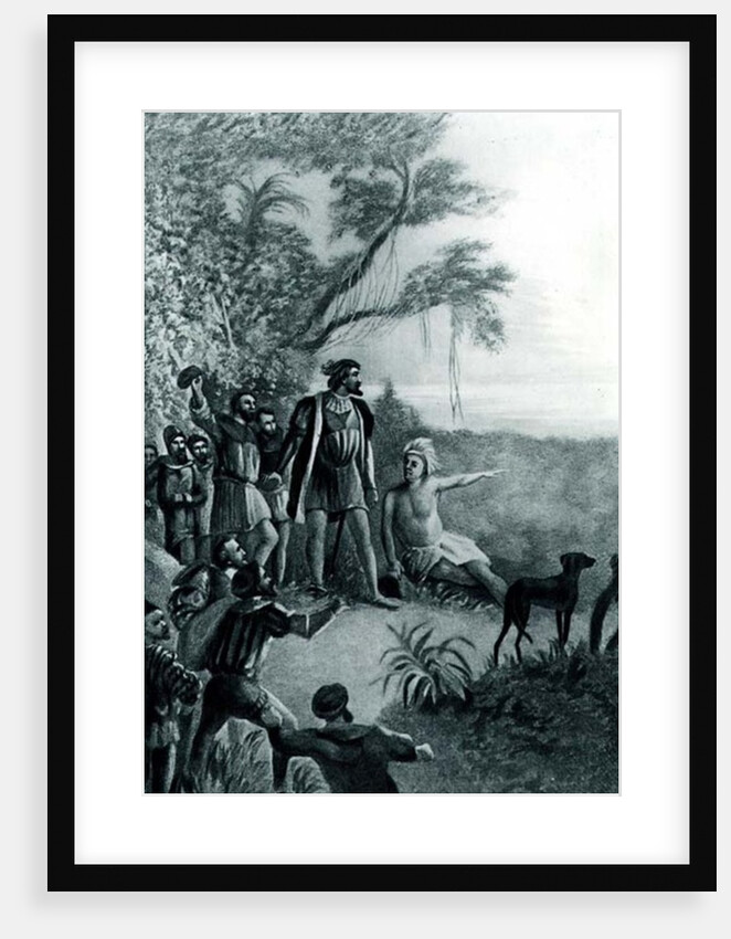 Balboa's First Sight of the Pacific Ocean, 25th September 1513 by H. E. Philippoteaux