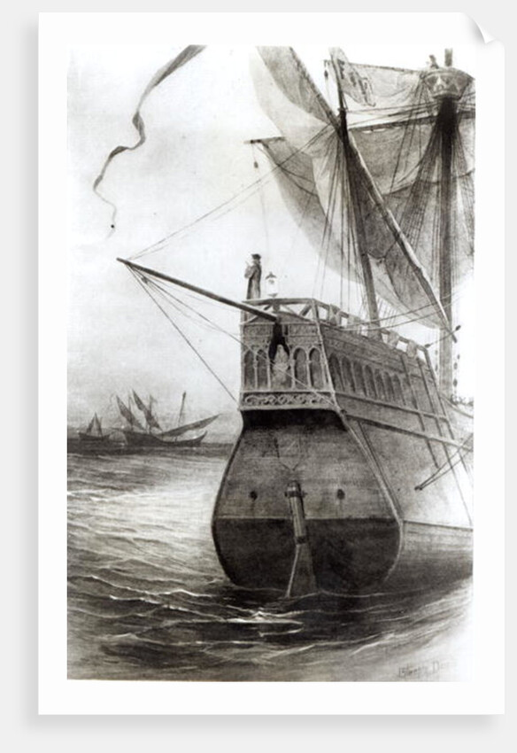 The Supreme Moment on the Evening of October 11th 1492 by J. Steeple Davis