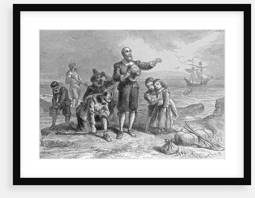 Landing of the Pilgrims, 1620 by Felix Octavius Carr Darley