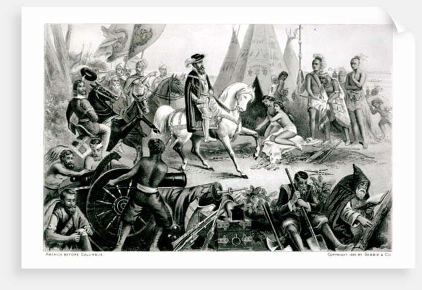 De Soto Discovering the Mississippi, May 21st 1541 by American School