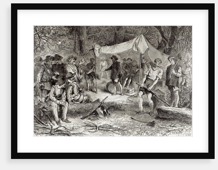 The First Day at Jamestown, 14th May 1607 by William Ludlow Sheppard