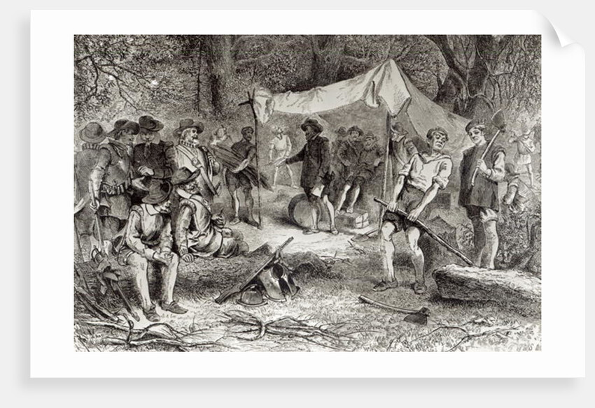 The First Day at Jamestown, 14th May 1607 by William Ludlow Sheppard
