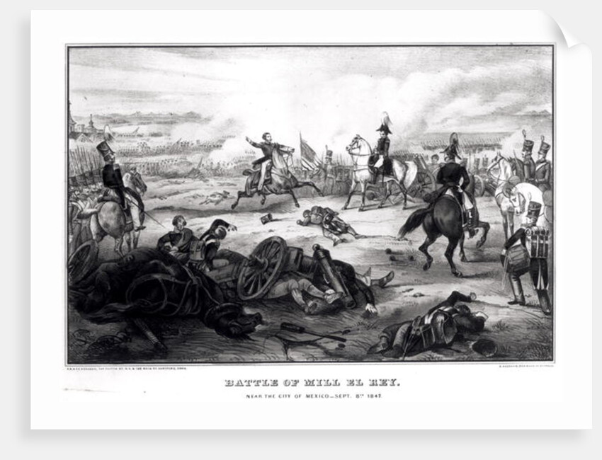 Battle of Mill El Rey, near the City of Mexico, September 8th 1847 by American School