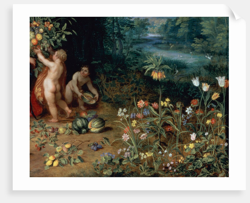 Allegory of Abundance, detail by Jan the Younger Brueghel