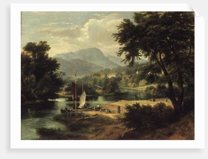 View of Clappersgate on the River Brathay above Windermere by Ramsay Richard Reinagle