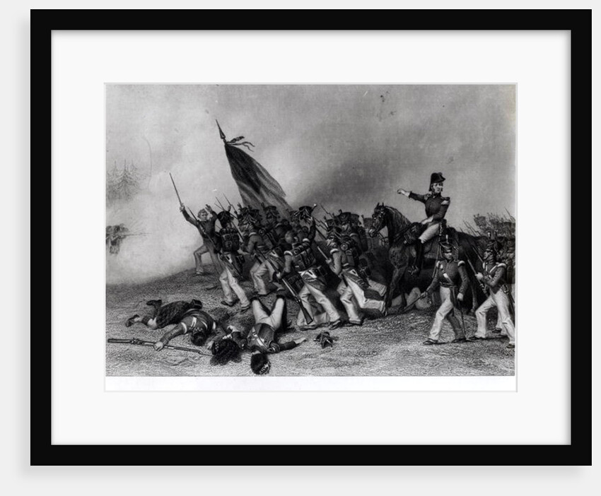 The Battle of Chippewa, General Scott Ordering the Charge of McNeil's Battalion, 5th July 1814, engraved by Johnson, Fry & Co. by Alonzo (after) Chappel