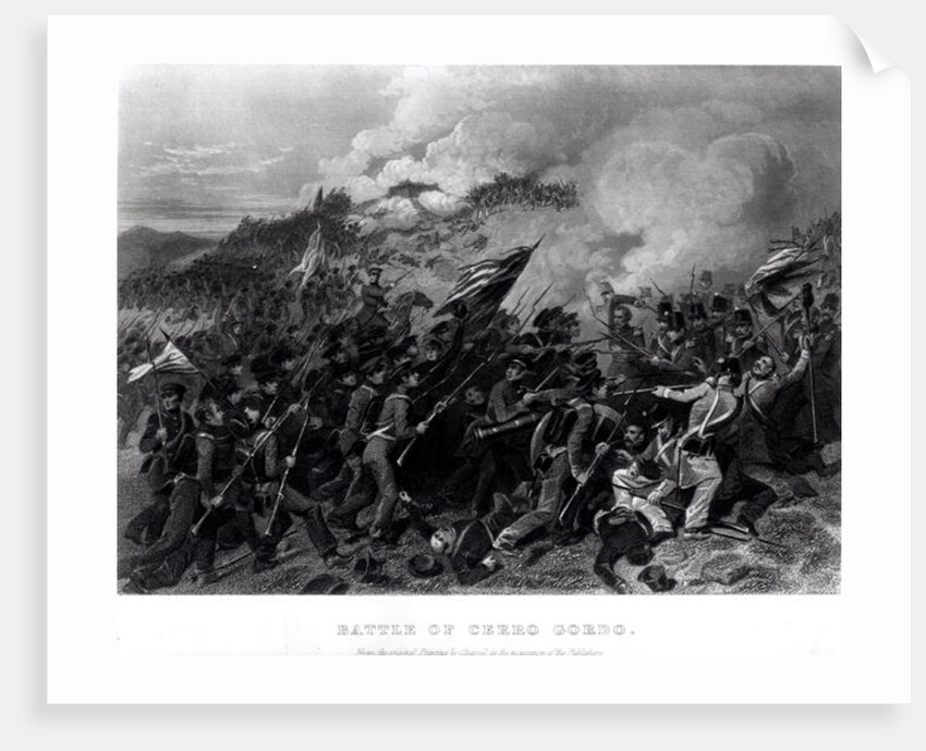 Battle of Cerro Gordo, April 1847 by Alonzo (after) Chappel