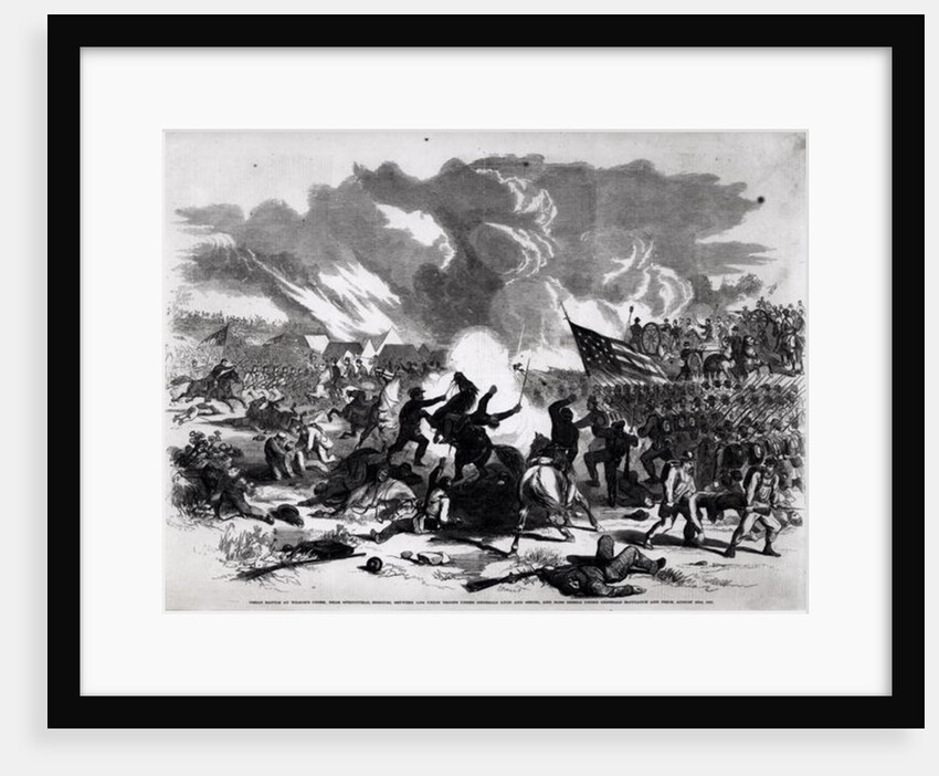 Great Battle at Wilson's Creek, near Springfield, Missouri by American School