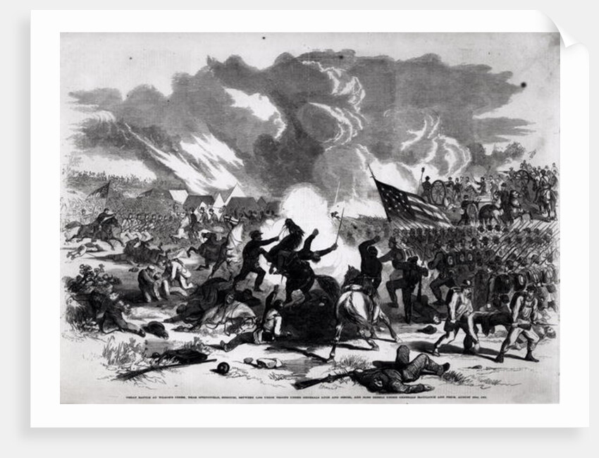 Great Battle at Wilson's Creek, near Springfield, Missouri by American School