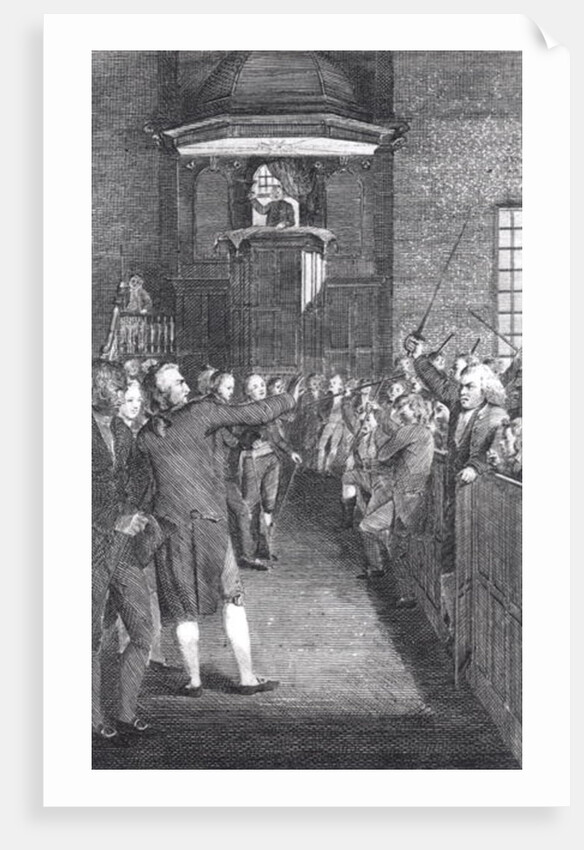 Town Meeting, c.1770, from M'Fingal', by John Trumball by American School