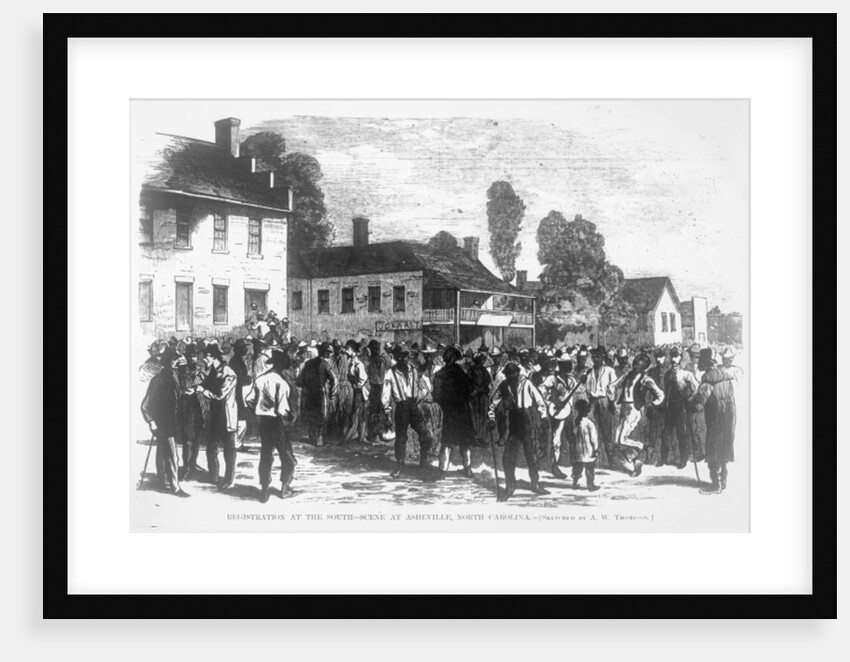 Registration in the South, Scene at Asheville, North Carolina by Alfred Wordsworth Thompson