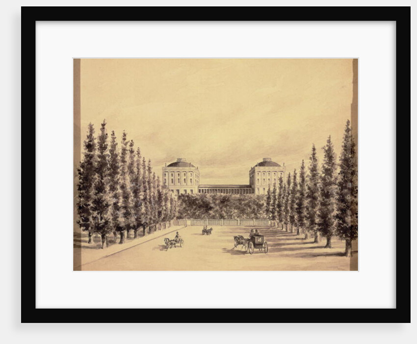 United States Capitol from Pennsylvania Avenue, c.1814 by Benjamin Henry Latrobe