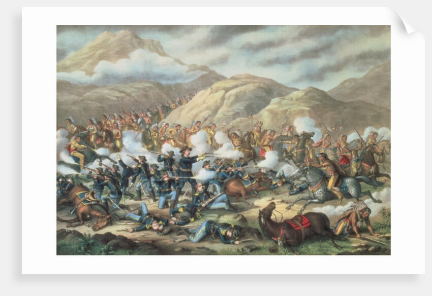 The Battle of Little Big Horn, June 25th 1876, 1889 by American School