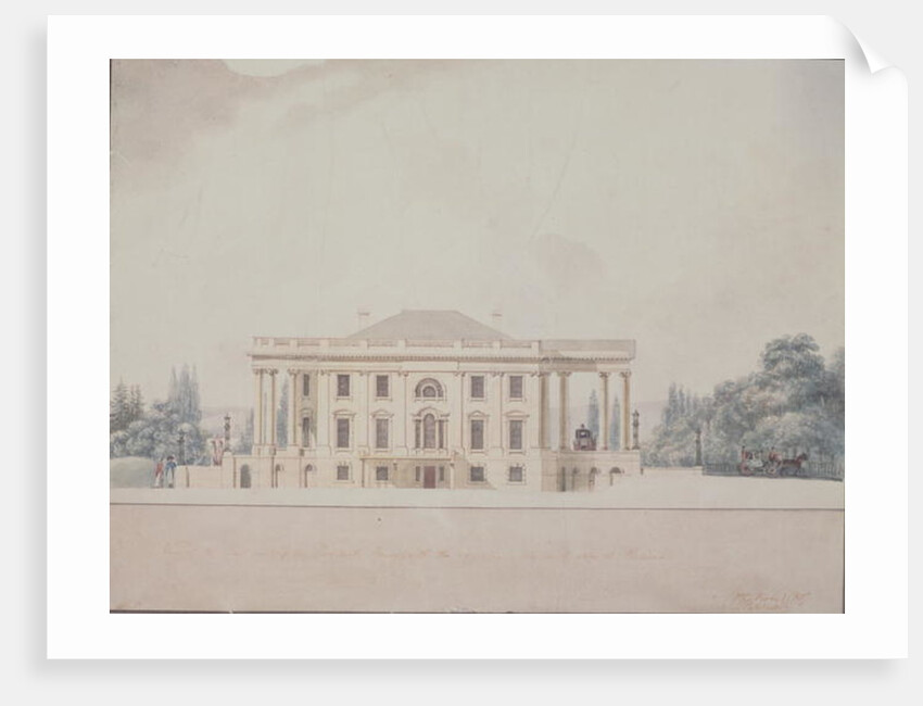 The South Portico of the President's House, 1807 by Benjamin Henry Latrobe