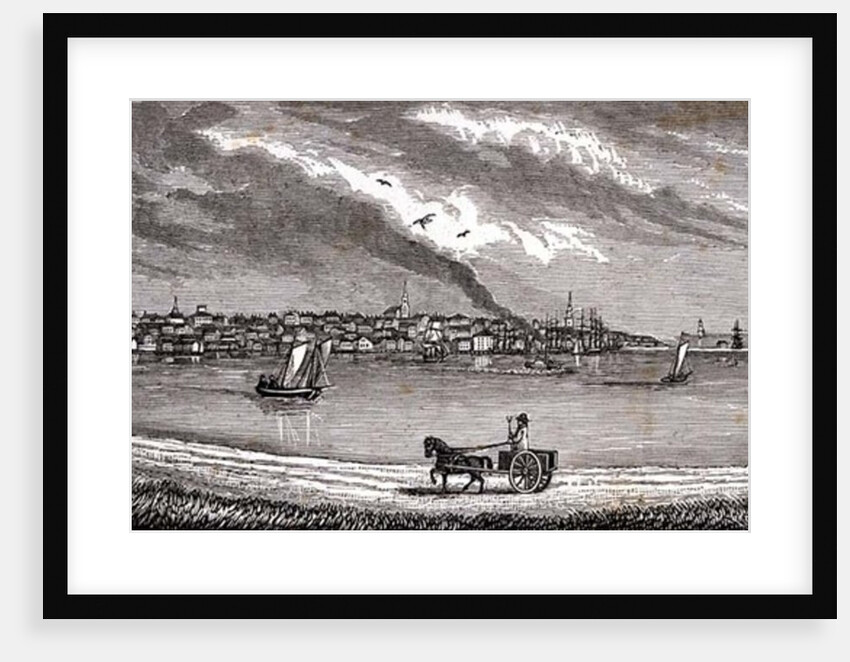 South-eastern view of Nantucket by John Warner Barber