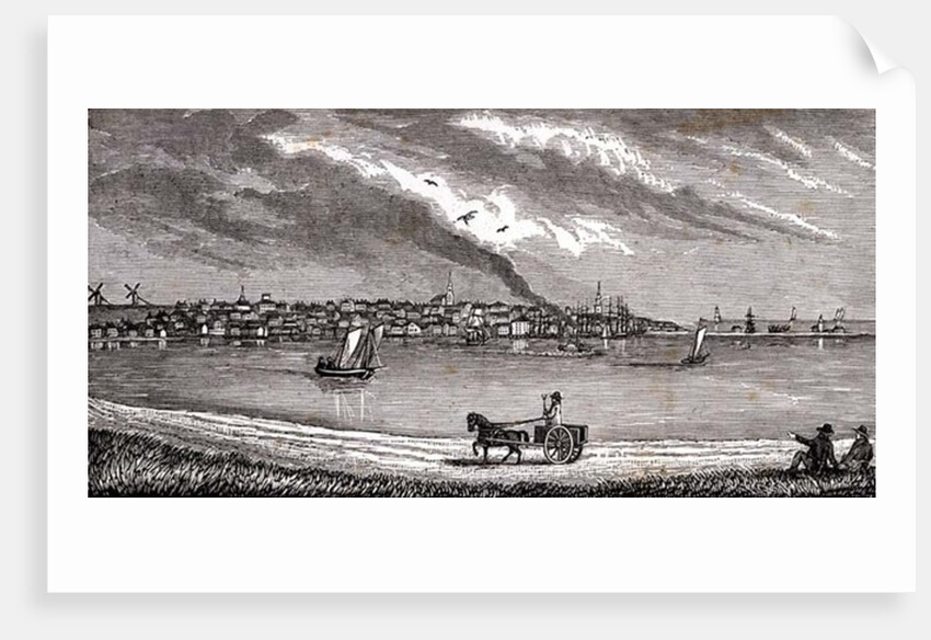 South-eastern view of Nantucket by John Warner Barber