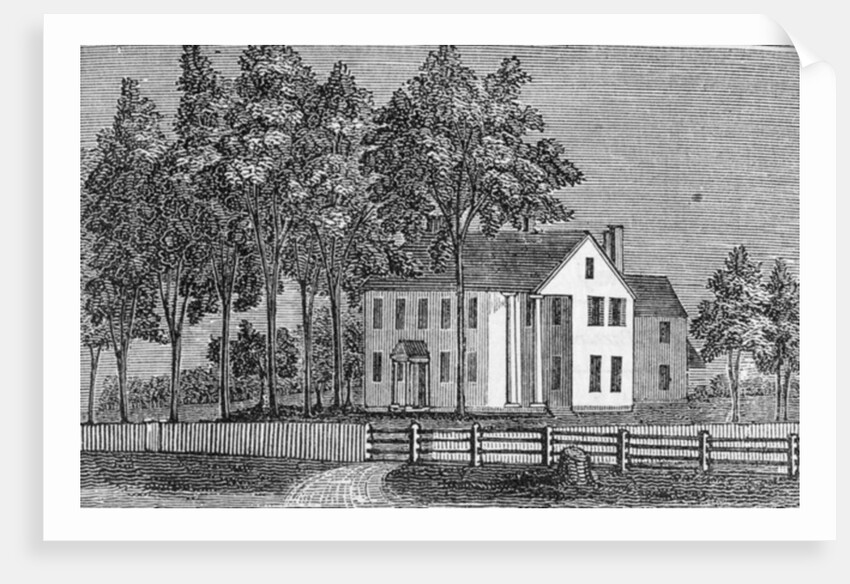 South-west view of Judge Ellsworth's House by American School