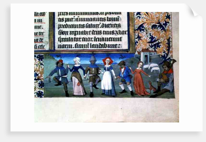 Lat 873 f.21 Dance of the shepherds by French School
