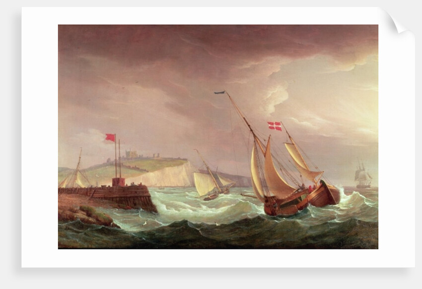 Shipping off Dover by Thomas Whitcombe