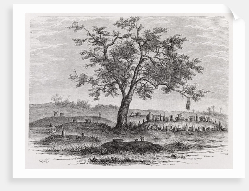 Cemetery and sacred tree in Mbinda by English School