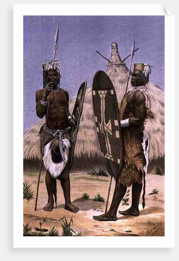 Nyam-nyam warriors by Richard Buchta (after)