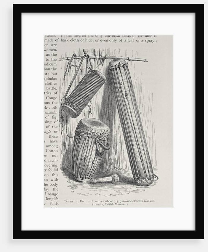 African drums by English School