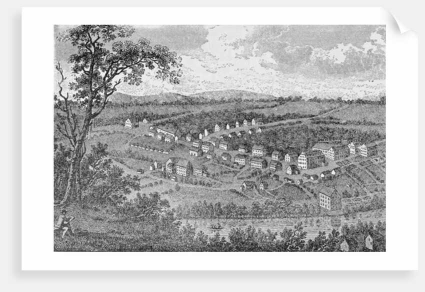 Bethlehem, a Moravian settlement in Pennsylvania by (after) American School