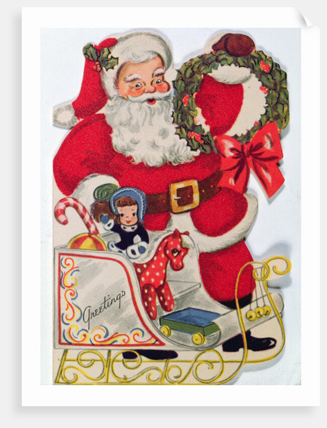 Father Christmas wishing you a Merry Christmas by Anonymous