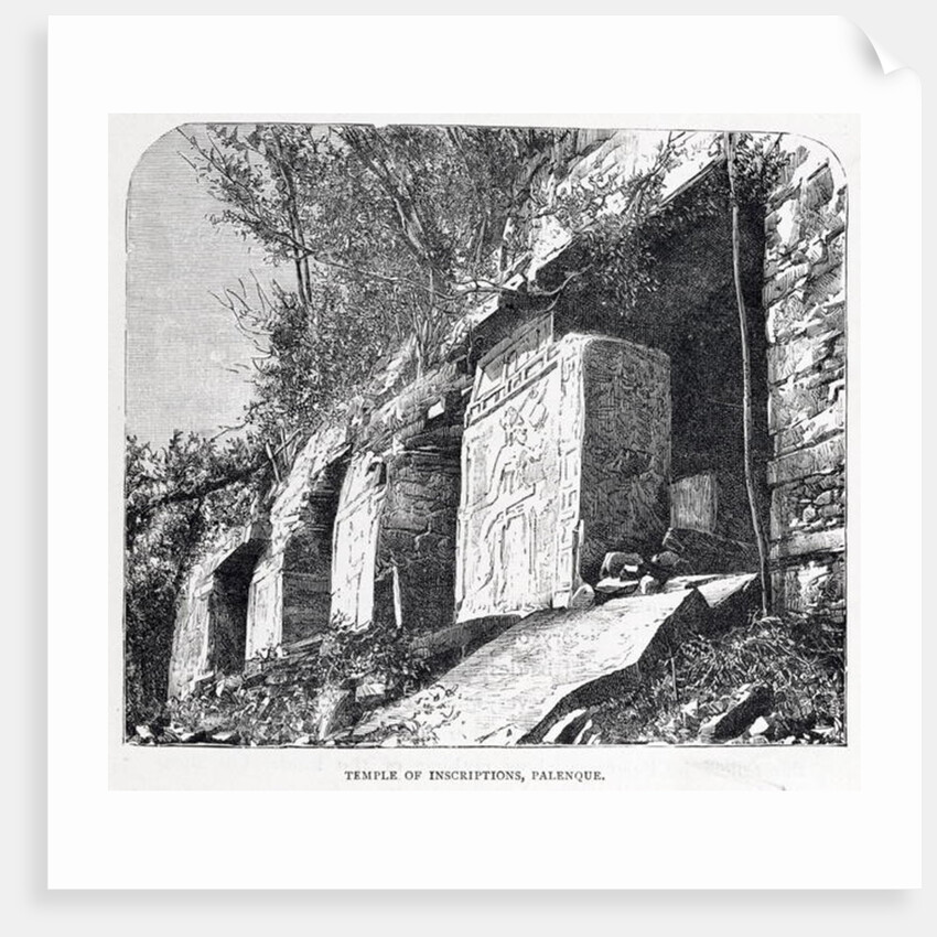 Temple of Inscriptions, Palenque by French School