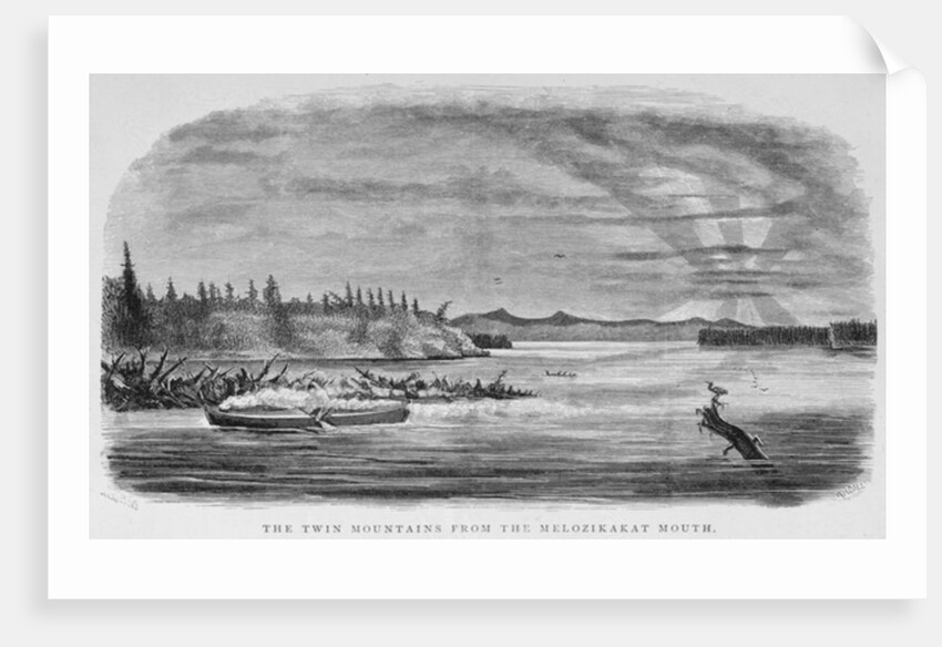 The Twin Mountains from the Melozikakat Mouth by H. W. Elliot