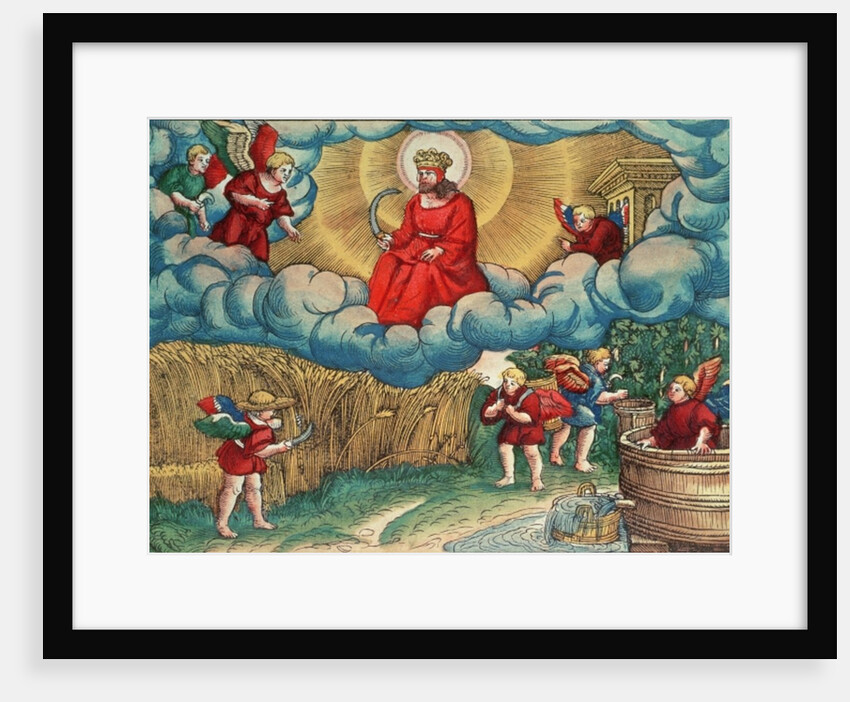 Revelations 14:14 The Reaper, Vision of Armageddon by German School