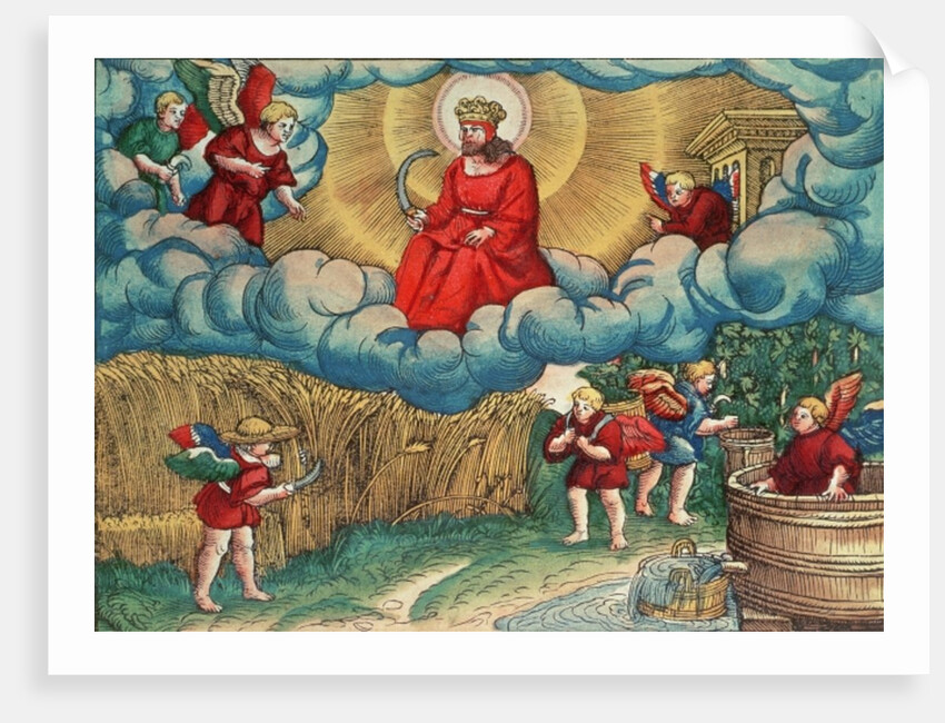 Revelations 14:14 The Reaper, Vision of Armageddon by German School