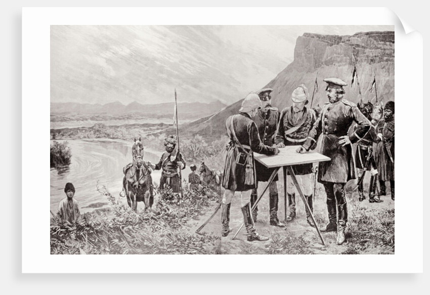 The Afghan Boundary Commission by Richard Caton II (after) Woodville