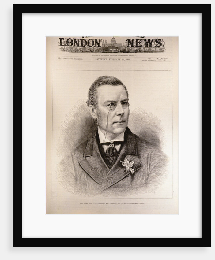 The Right Hon. Joseph Chamberlain, M.P., President of the Local Government Board by English School