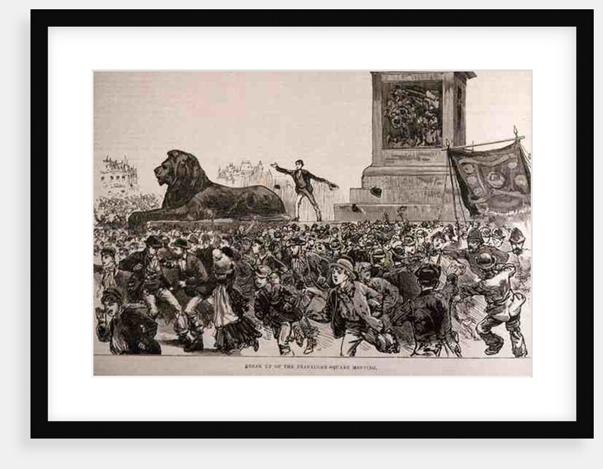 Riots in the West End of London: Break Up of the Trafalgar Square Meeting by English School