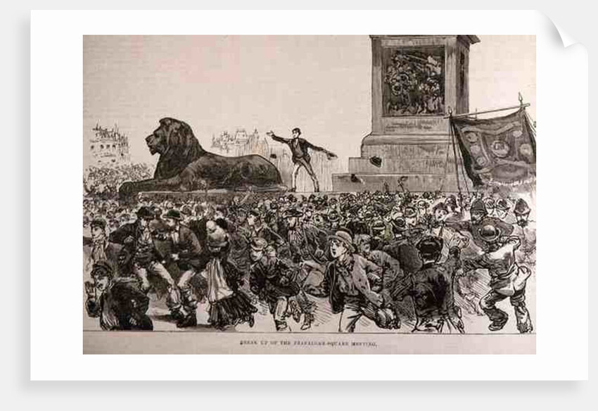 Riots in the West End of London: Break Up of the Trafalgar Square Meeting by English School