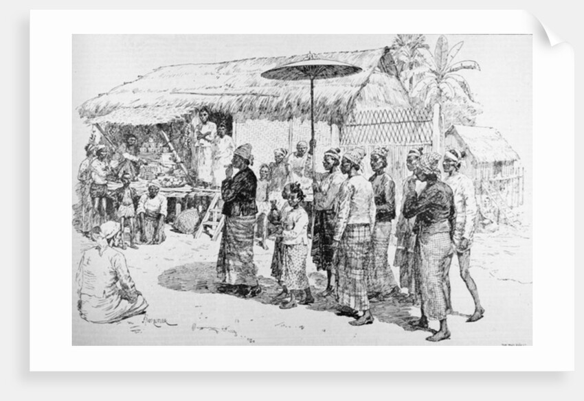 The Burmah Expedition: The Woon of Burmah on his Way to Visit General Prendergast by English School