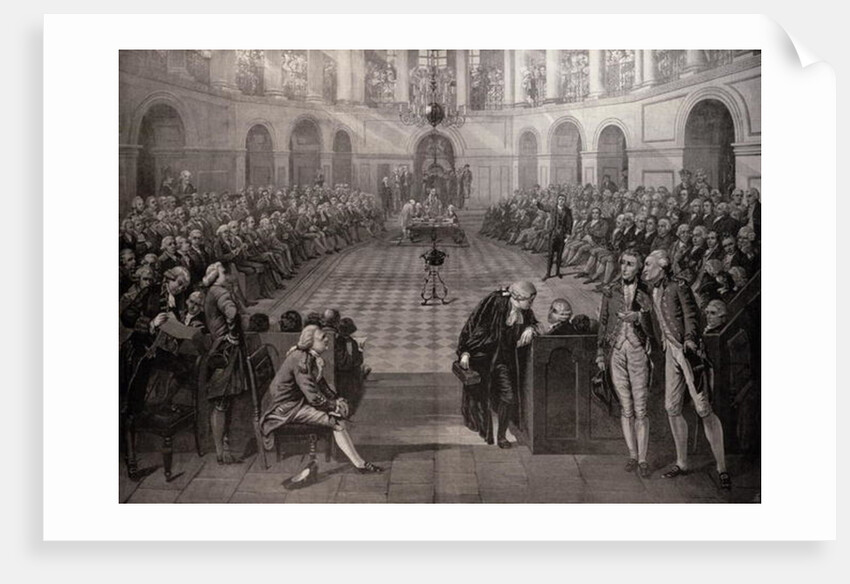 The Irish House of Commons, AD 1790, College Green, Dublin by Henry and Hayter John Barraud