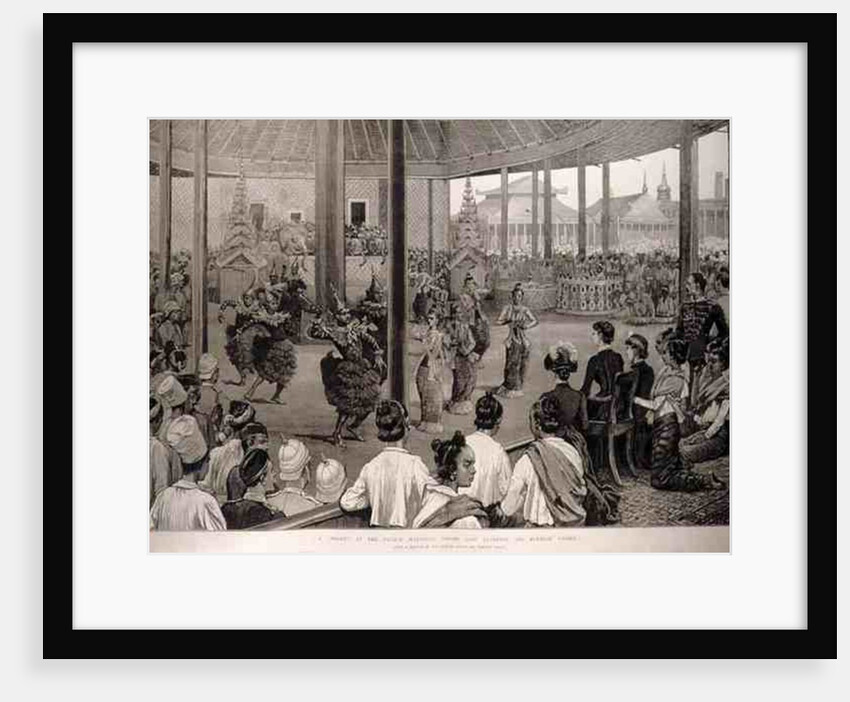 The British in Burmah: A Pooay at the Palace, Mandalay, Before Lady Dufferin and Burmese Ladies by English School