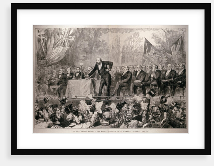 The Great Unionist Meeting at Her Majesty's Opera House in the Haymarket, Wednesday 14th April by English School