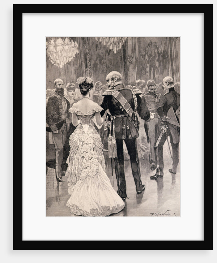 The King of Prussia at a Court Ball in 1862, Pointing Out Bismarck, his New Minister of State by Richard Caton II Woodville